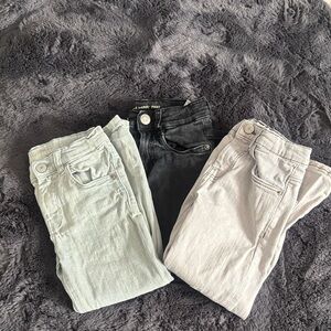 Zara Kids Jeans - Black, Light Gray, Cream